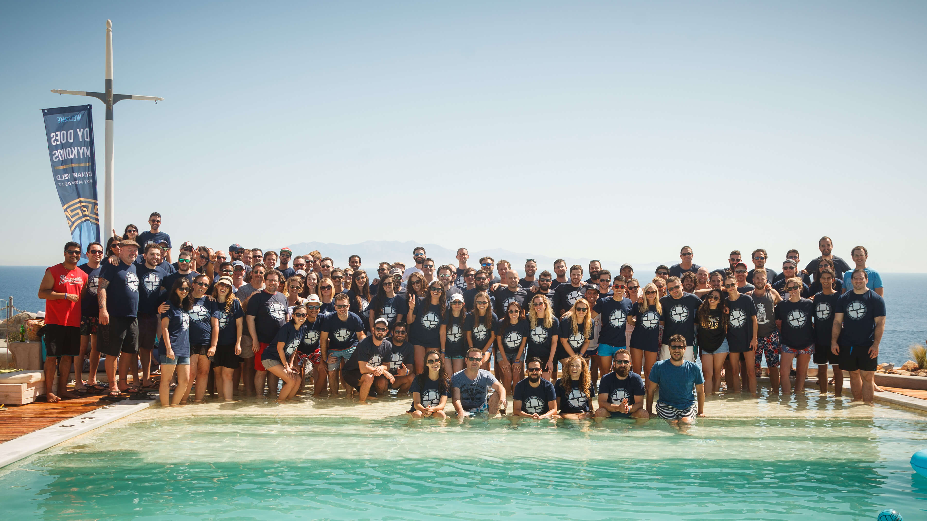 A photo from our most recent company trip to Mykonos, Greece!
