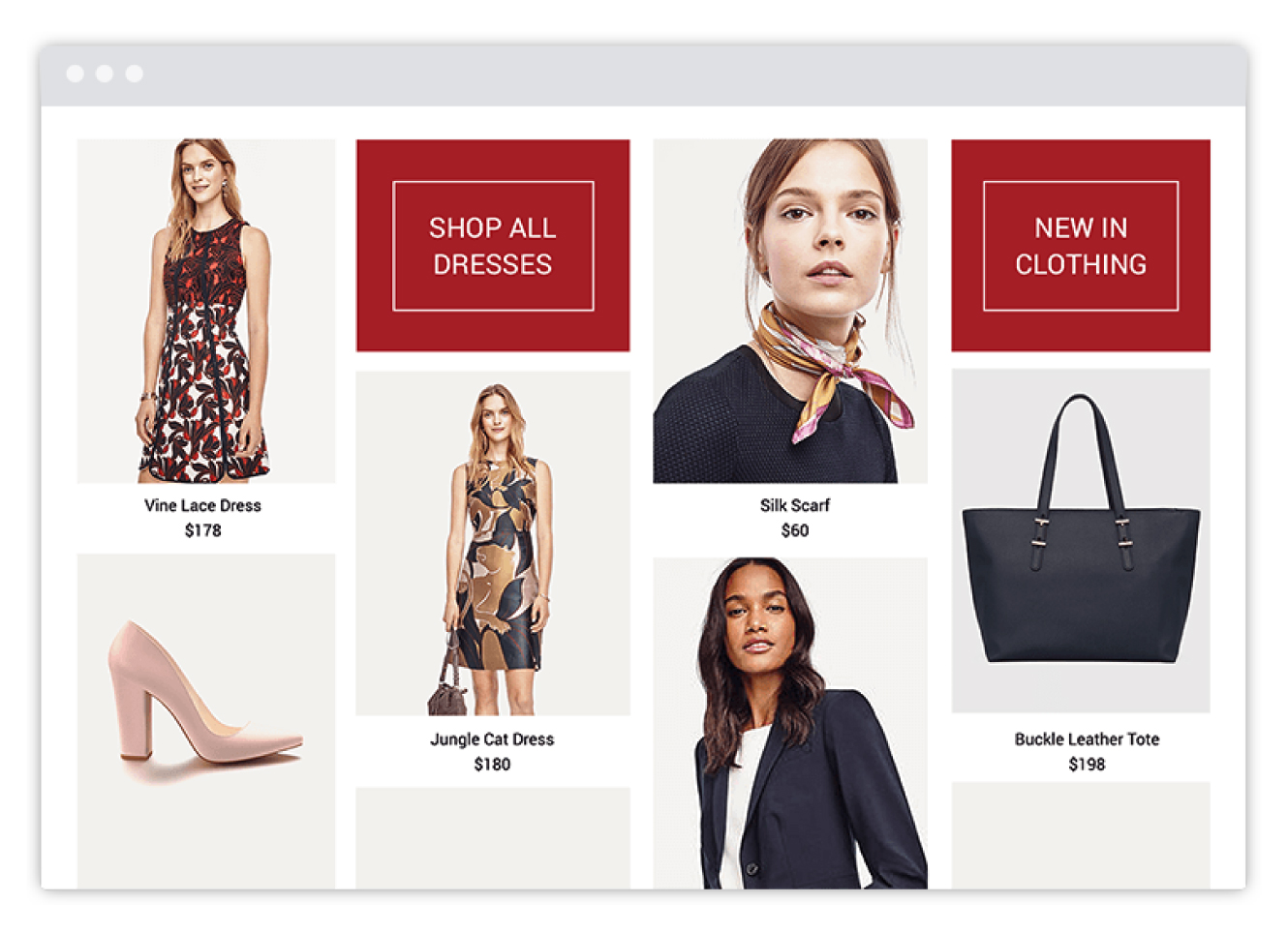 Pinterest-like product feed