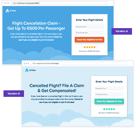 Designing personalized Landing Pages based on user behavior