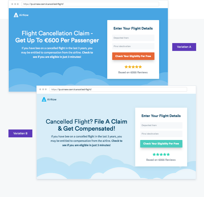 Designing personalized Landing Pages based on user behavior