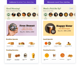 Use location to personalize the drive-thru and kiosk experience for anonymous customers