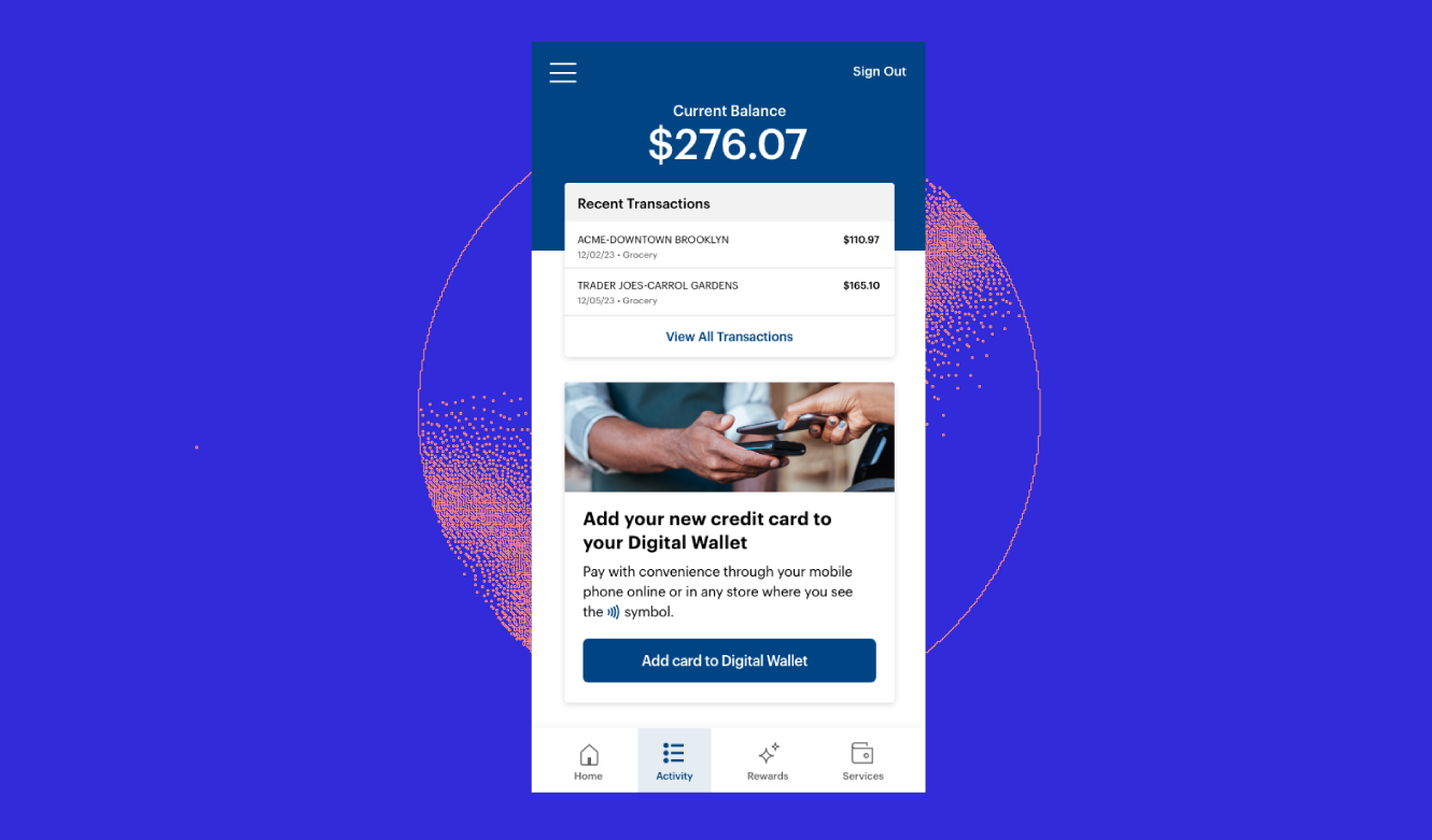 Push-to-wallet messaging