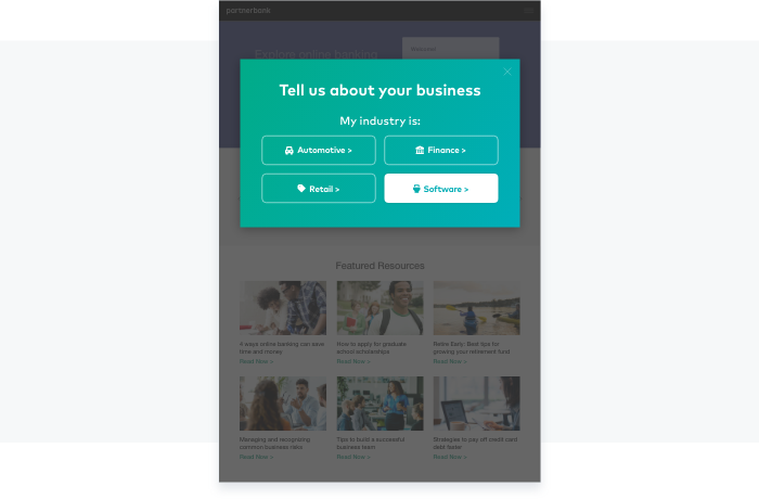 Increase acquisition ROI by serving personalized content, recommendations, offers, and guided experiences from the very first page view