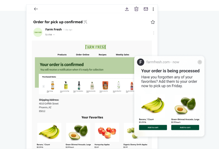 Capitalize on post-purchase momentum with affinity-powered triggered messages