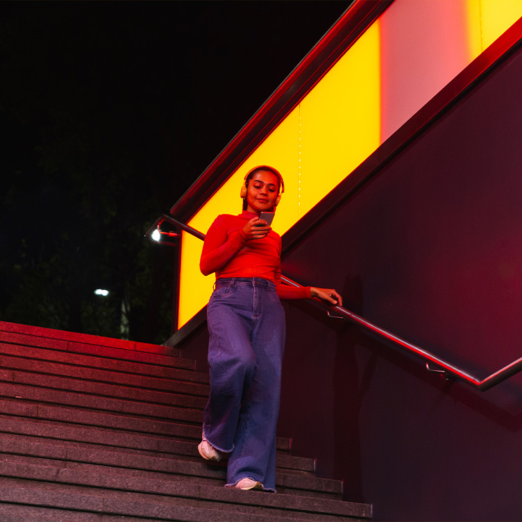 woman-going-down-stairs